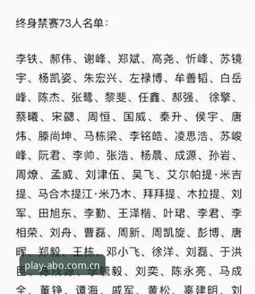 欧博平台下载安全吗 中国足协第三批禁足名单深度评测:一场足球反腐风暴的全景体验报告